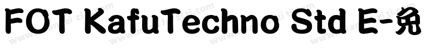 FOT KafuTechno Std E字体转换